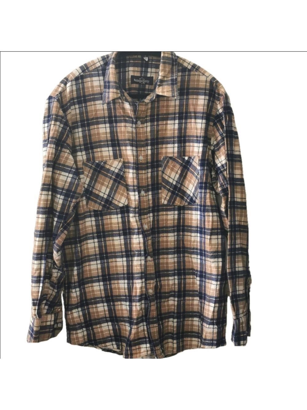 Vintage Northwest Territory plaid flannel shirt. Size Large. EUC